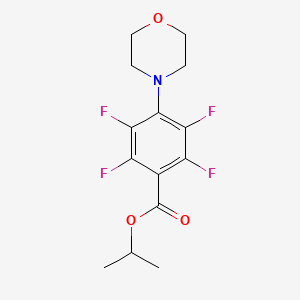 molecular formula C14H15F4NO3 B6111026 isopropyl 2,3,5,6-tetrafluoro-4-(4-morpholinyl)benzoate 