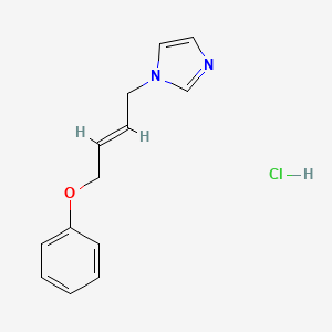 molecular formula C13H15ClN2O B6111051 1-(4-phenoxybut-2-en-1-yl)-1H-imidazole hydrochloride 