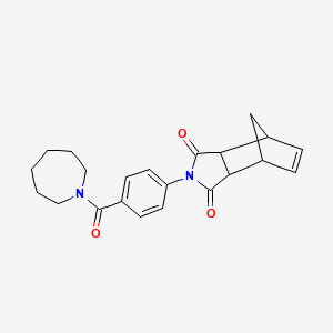 4-[4-(1-azepanylcarbonyl)phenyl]-4-azatricyclo[5.2.1.0~2,6~]dec-8-ene-3,5-dione