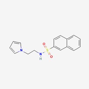 molecular formula C16H16N2O2S B6111089 N-[2-(1H-pyrrol-1-yl)ethyl]naphthalene-2-sulfonamide 