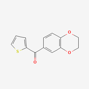 molecular formula C13H10O3S B6111110 2,3-dihydro-1,4-benzodioxin-6-yl(2-thienyl)methanone CAS No. 727419-56-9