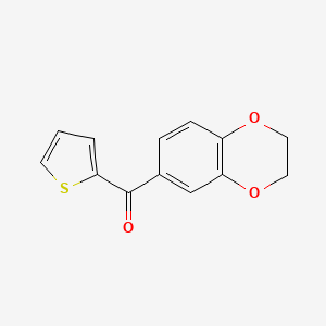 2,3-dihydro-1,4-benzodioxin-6-yl(2-thienyl)methanone