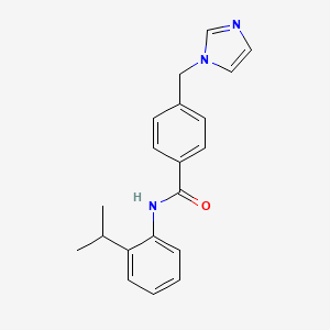 molecular formula C20H21N3O B6111163 4-(1H-imidazol-1-ylmethyl)-N-(2-isopropylphenyl)benzamide 