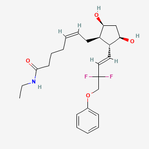 molecular formula C24H33F2NO4 B611117 Tafluprost乙酰胺 CAS No. 1185851-52-8