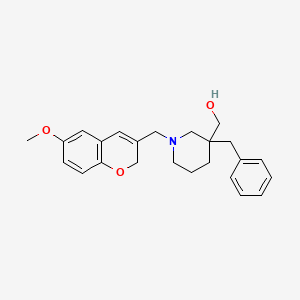 molecular formula C24H29NO3 B6111192 {3-benzyl-1-[(6-methoxy-2H-chromen-3-yl)methyl]-3-piperidinyl}methanol 