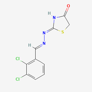 2,3-dichlorobenzaldehyde (4-oxo-1,3-thiazolidin-2-ylidene)hydrazone