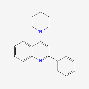 molecular formula C20H20N2 B6111252 2-phenyl-4-piperidin-1-ylquinoline 