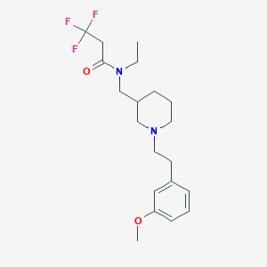 N-ethyl-3,3,3-trifluoro-N-({1-[2-(3-methoxyphenyl)ethyl]-3-piperidinyl}methyl)propanamide