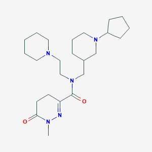 N-[(1-cyclopentyl-3-piperidinyl)methyl]-1-methyl-6-oxo-N-[2-(1-piperidinyl)ethyl]-1,4,5,6-tetrahydro-3-pyridazinecarboxamide