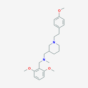 molecular formula C25H36N2O3 B6111277 (2,6-dimethoxybenzyl)({1-[2-(4-methoxyphenyl)ethyl]-3-piperidinyl}methyl)methylamine 