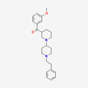 molecular formula C26H34N2O2 B6111290 (3-methoxyphenyl)[1'-(2-phenylethyl)-1,4'-bipiperidin-3-yl]methanone 