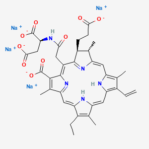 molecular formula C38H37N5Na4O9 B611132 塔拉泊芬钠 CAS No. 220201-34-3