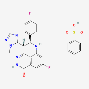 molecular formula C26H22F2N6O4S B611133 他拉唑帕利托昔酸盐 CAS No. 1373431-65-2