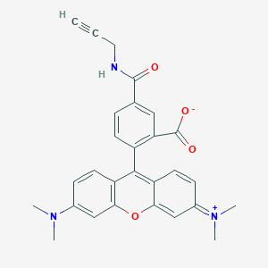 molecular formula C28H25N3O4 B611136 TAMRA 炔烃，5-异构体 CAS No. 945928-17-6