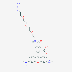 molecular formula C33H38N6O7 B611139 TAMRA-PEG3-叠氮化物 CAS No. 1228100-59-1