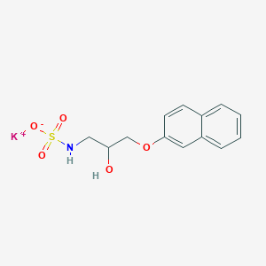 molecular formula C13H14KNO5S B6111424 potassium [2-hydroxy-3-(2-naphthyloxy)propyl]sulfamate 