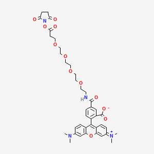 molecular formula C40H46N4O12 B611143 TAMRA-PEG4-NHS酯 CAS No. 2171068-83-8