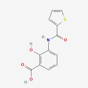 molecular formula C12H9NO4S B6111448 2-hydroxy-3-[(2-thienylcarbonyl)amino]benzoic acid 