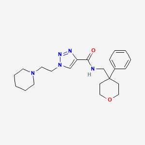 N-[(4-phenyltetrahydro-2H-pyran-4-yl)methyl]-1-[2-(1-piperidinyl)ethyl]-1H-1,2,3-triazole-4-carboxamide