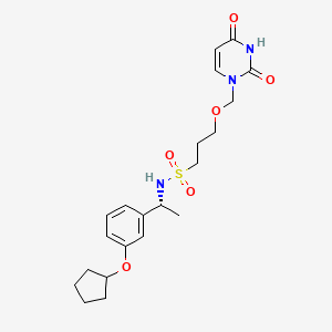  B611158 (R)-N-(1-(3-(环戊氧基)苯基)乙基)-3-((2,4-二氧代-3,4-二氢嘧啶-1(2H)-基)甲氧基)丙烷-1-磺酰胺 CAS No. 1198221-21-4