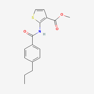 methyl 2-[(4-propylbenzoyl)amino]-3-thiophenecarboxylate