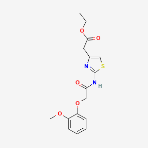 ethyl (2-{[(2-methoxyphenoxy)acetyl]amino}-1,3-thiazol-4-yl)acetate