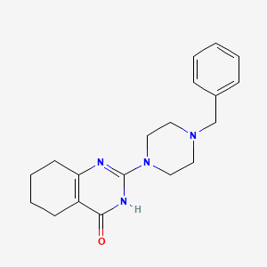 2-(4-benzyl-1-piperazinyl)-5,6,7,8-tetrahydro-4(3H)-quinazolinone