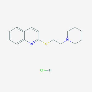 2-[(2-piperidin-1-ylethyl)thio]quinoline hydrochloride