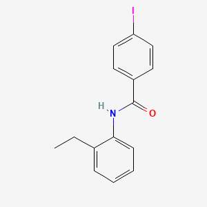 molecular formula C15H14INO B6111671 N-(2-ethylphenyl)-4-iodobenzamide 