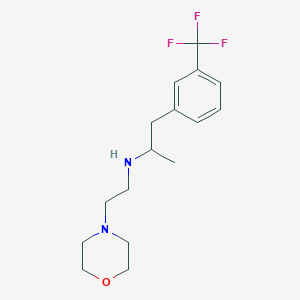 molecular formula C16H23F3N2O B6111677 N-[2-(4-morpholinyl)ethyl]-1-[3-(trifluoromethyl)phenyl]-2-propanamine 