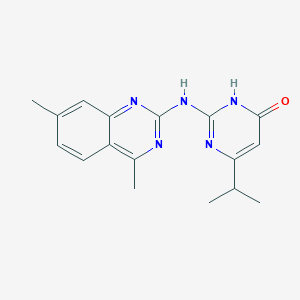 2-[(4,7-dimethyl-2-quinazolinyl)amino]-6-isopropyl-4(3H)-pyrimidinone