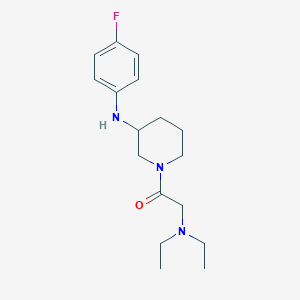 molecular formula C17H26FN3O B6111744 1-[(diethylamino)acetyl]-N-(4-fluorophenyl)-3-piperidinamine 