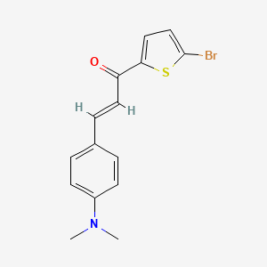 molecular formula C15H14BrNOS B611180 (2E)-1-(5-溴-2-噻吩基)-3-[4-(二甲氨基)苯基]-2-丙烯-1-酮 CAS No. 948841-07-4
