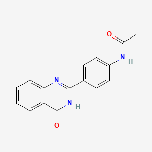 N-[4-(4-oxo-3,4-dihydro-2-quinazolinyl)phenyl]acetamide