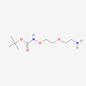 molecular formula C9H20N2O4 B611183 t-Boc-氨基氧基-PEG1-胺 CAS No. 1844894-82-1