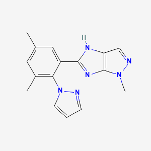 5-[3,5-dimethyl-2-(1H-pyrazol-1-yl)phenyl]-1-methyl-1,4-dihydroimidazo[4,5-c]pyrazole