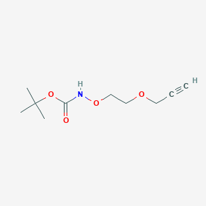 molecular formula C10H17NO4 B611185 t-Boc-aminooxy-PEG1-Propargyl CAS No. 1895922-72-1