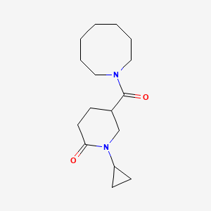 5-(1-azocanylcarbonyl)-1-cyclopropyl-2-piperidinone