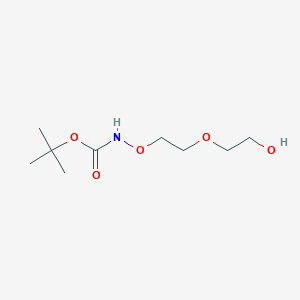 molecular formula C9H19NO5 B611186 t-Boc-氨基氧-PEG2-醇 CAS No. 1807503-86-1