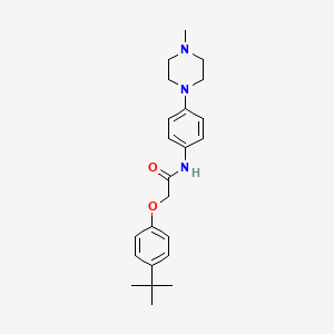 molecular formula C23H31N3O2 B6111870 2-(4-tert-butylphenoxy)-N-[4-(4-methyl-1-piperazinyl)phenyl]acetamide 