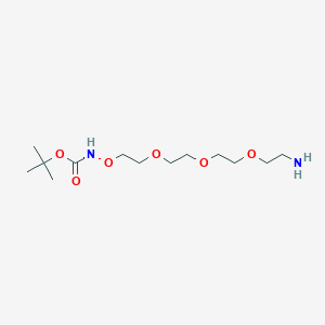 molecular formula C13H28N2O6 B611190 t-Boc-氨氧基-PEG3-胺 CAS No. 1235514-18-7