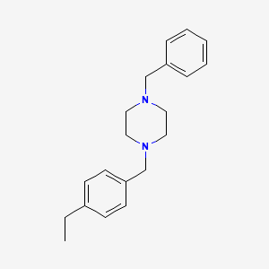 molecular formula C20H26N2 B6111906 1-benzyl-4-(4-ethylbenzyl)piperazine 