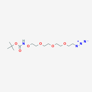 molecular formula C13H26N4O6 B611191 t-Boc-氨基氧-PEG3-叠氮化物 CAS No. 1235514-15-4