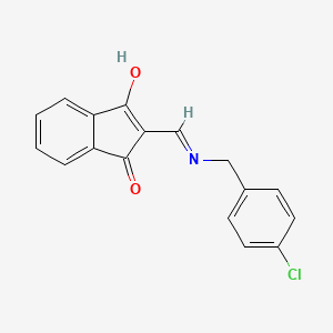 2-{[(4-chlorobenzyl)amino]methylene}-1H-indene-1,3(2H)-dione