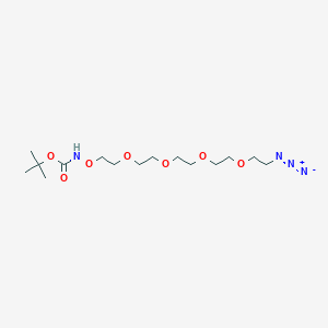 molecular formula C15H30N4O7 B611197 叔丁氧羰基-氨基氧-PEG4-叠氮化物 CAS No. 2100306-64-5