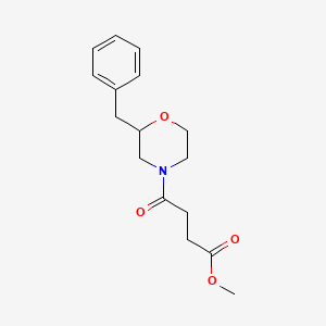 molecular formula C16H21NO4 B6111970 methyl 4-(2-benzyl-4-morpholinyl)-4-oxobutanoate 