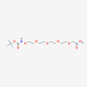molecular formula C15H29NO9 B611198 t-Boc-氨氧基-PEG4-CH2CO2H CAS No. 2028281-90-3