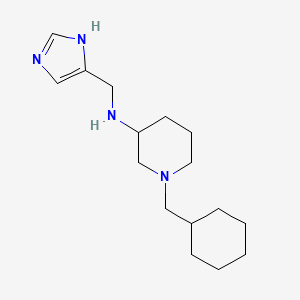 1-(cyclohexylmethyl)-N-(1H-imidazol-4-ylmethyl)-3-piperidinamine