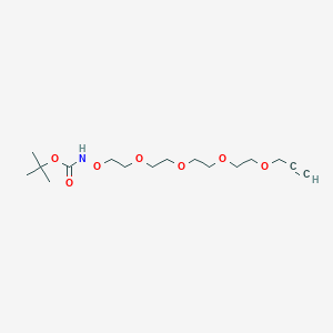 molecular formula C16H29NO7 B611199 t-Boc-aminooxy-PEG4-Propargyl CAS No. 1895922-77-6