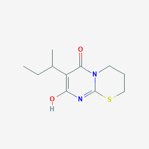 molecular formula C11H16N2O2S B6112009 7-sec-butyl-8-hydroxy-3,4-dihydro-2H,6H-pyrimido[2,1-b][1,3]thiazin-6-one 